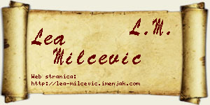 Lea Milčević vizit kartica